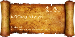 Kókay Vivien névjegykártya
